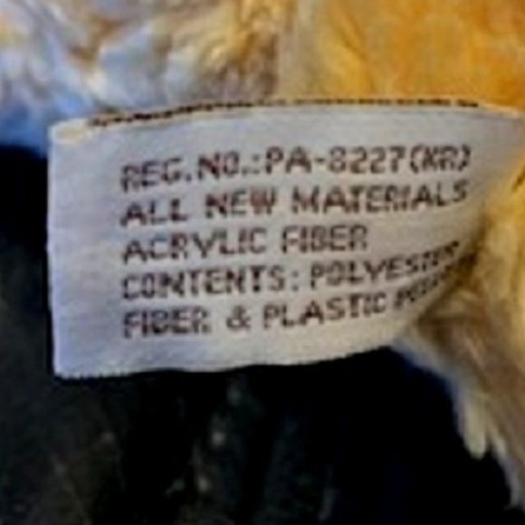 Cherished Teddies Stuffed Beige Teddy Bear with Heart Embroidery 13.5" x 10" - Picture 6 of 6